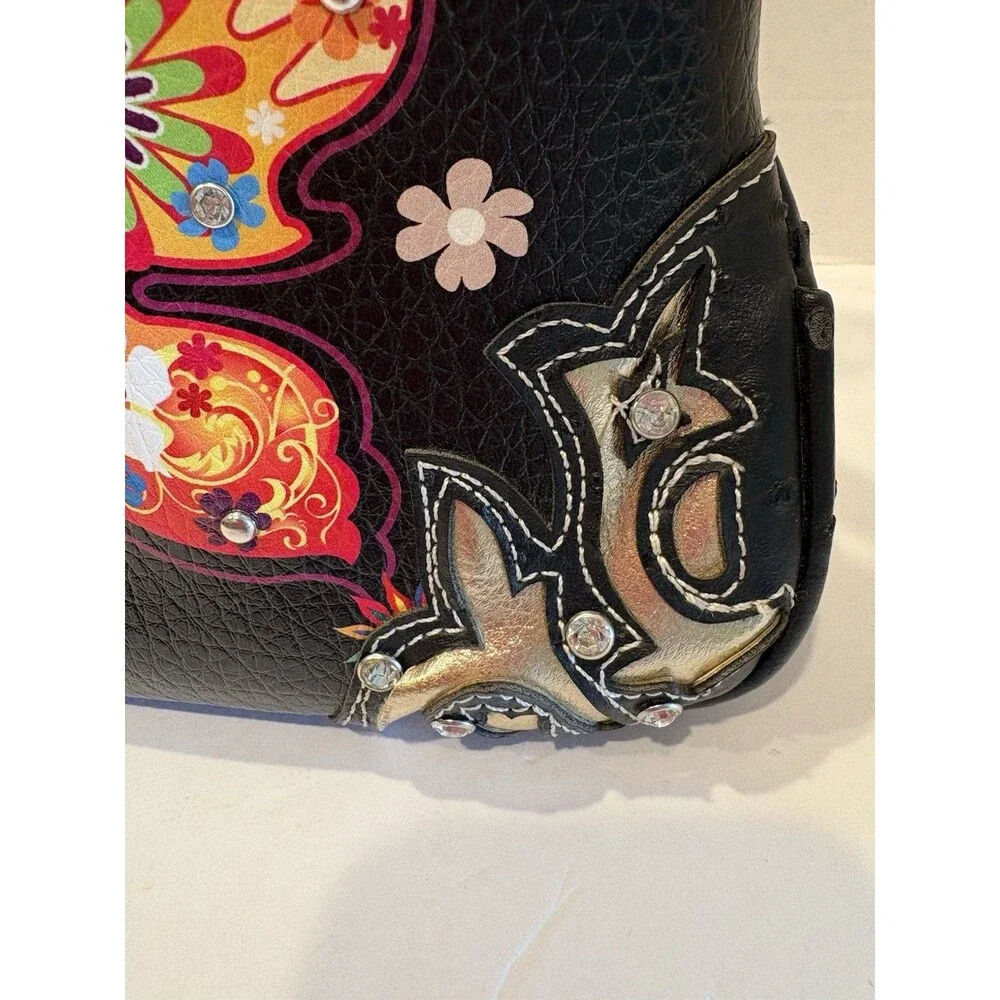 Butterfly Flower Spring For Women Clutch Western Style CCW Rhinestone S...